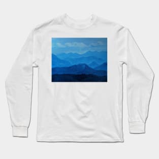 Oil Painting - A View from the Road to Snoqualmie 2008. Washington, near Seattle Long Sleeve T-Shirt